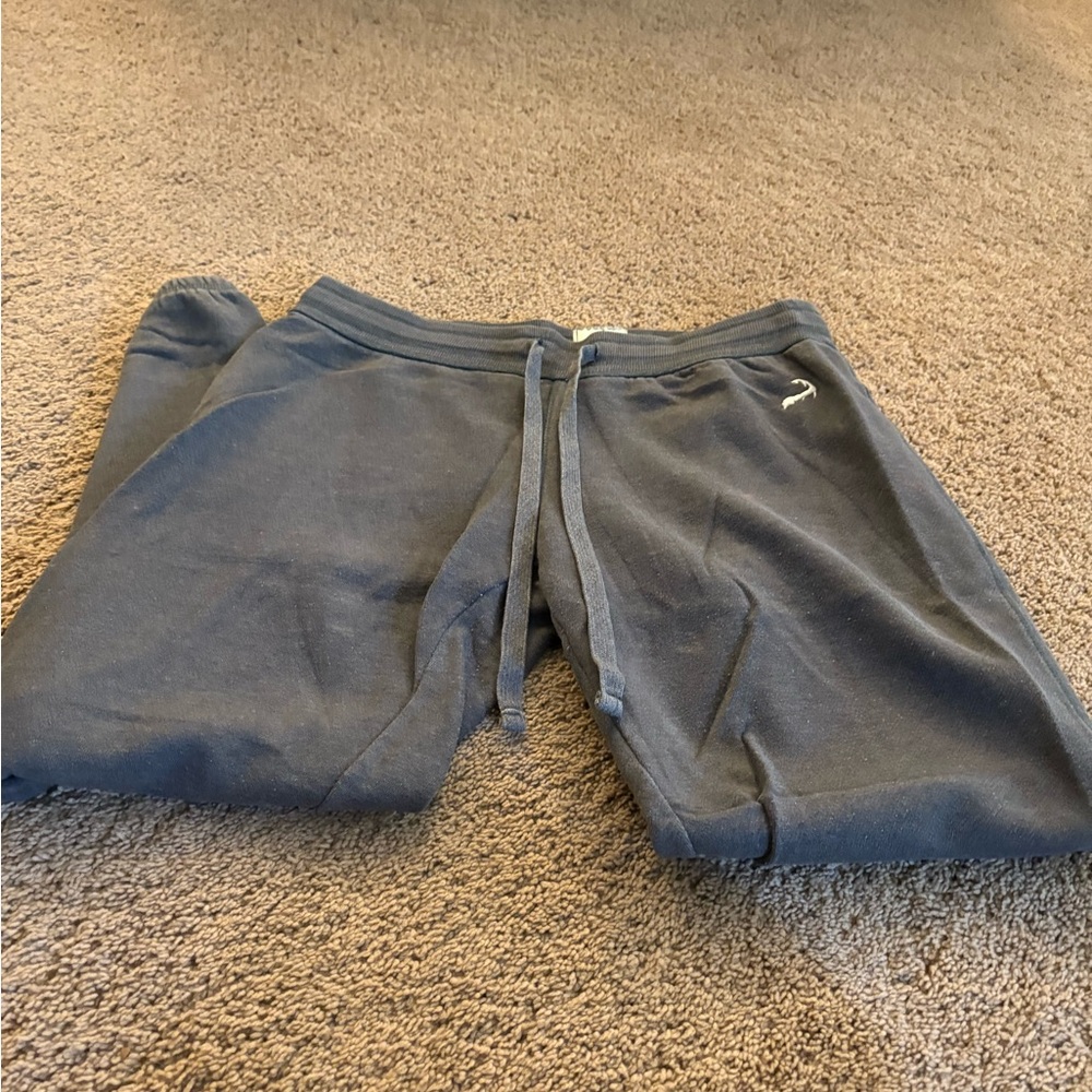 Gray Fleece Joggers with Elastic Waistband